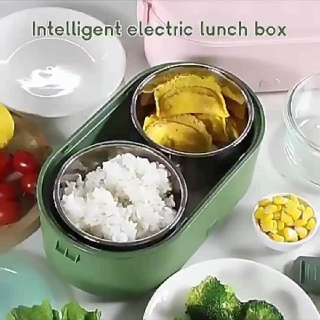 USB Heating Food Container Portable Stainless Steel Bento Lunch Boxes Electric Lunch Box Food Warmer