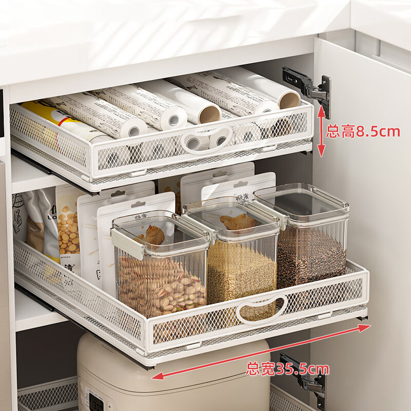 Kitchen Spice Storage Drawers Slide Out Cabinet Drawer Pull Out Wire Basket Cabinet Organizer Spice Shelf