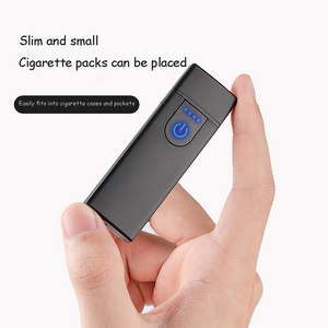 Electronic Outdoor Windproof Touch Lighter Creative USB Lighter Rechargeable Cigarette Lighter