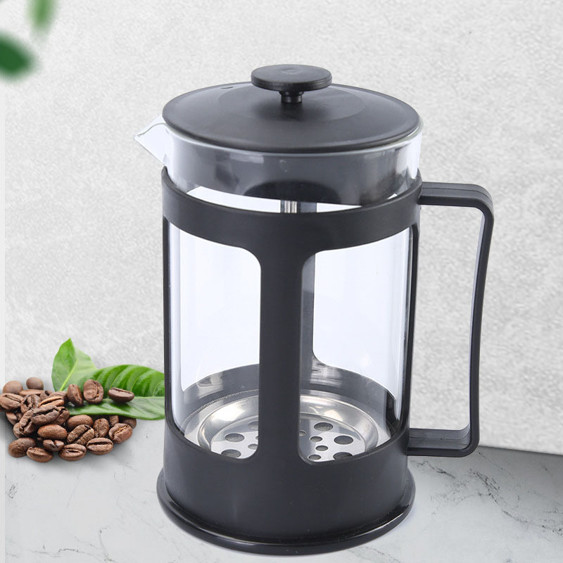 Hand Made Coffee Pot Method Press Pot Stainless Steel Filter Tea Maker Plastic Heat Resistant French Filter Press Pot