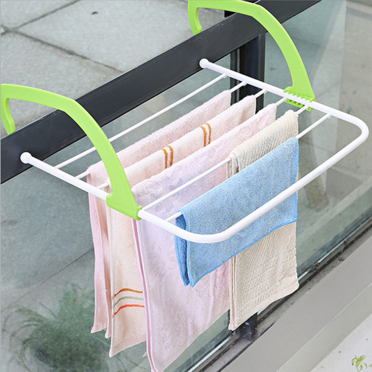 High Quality  Folding Clothes Rack Household Metal Collapsible Clothes Hanging Shelf Drying Rack