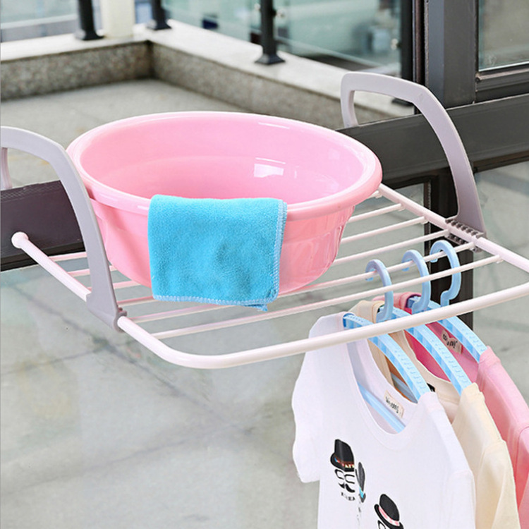 High Quality  Folding Clothes Rack Household Metal Collapsible Clothes Hanging Shelf Drying Rack