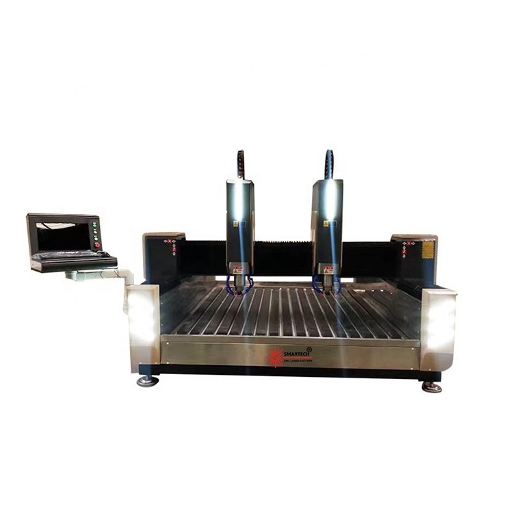 Wholesale Price Stone Marble Granite Double Heads Engraving Carving Cutting Cnc Router Machine