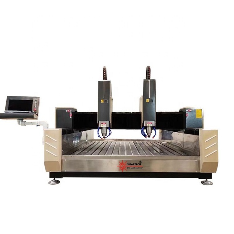 Wholesale Price Stone Marble Granite Double Heads Engraving Carving Cutting Cnc Router Machine