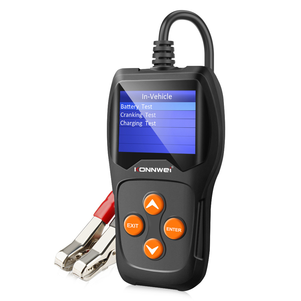 12V Car Battery Tester KONNWEI KW600 Auto Battery Analyzer 100 to 2000CCA Cranking Charging Car Diagnostic