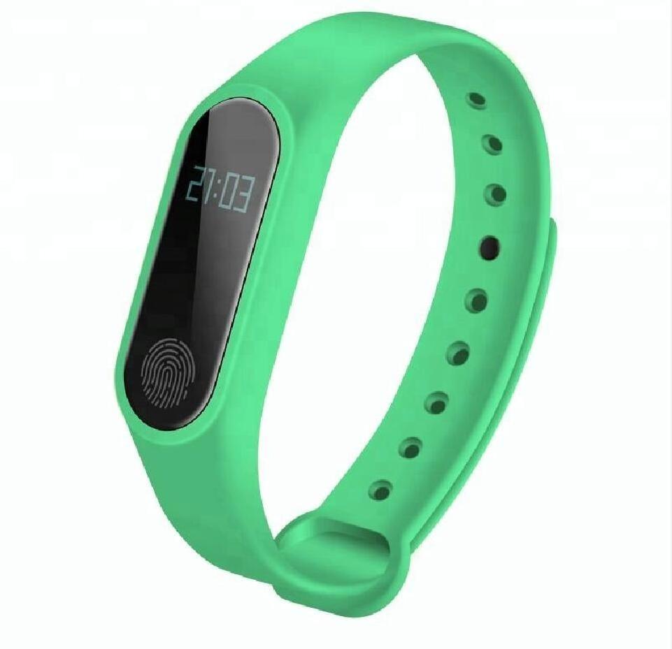 Best Quality M2 Smart Wrist Band Heart Rate Pedometer Sport Bracelet Alarm Watch Intelligent For iOS Android For Men Women Kids