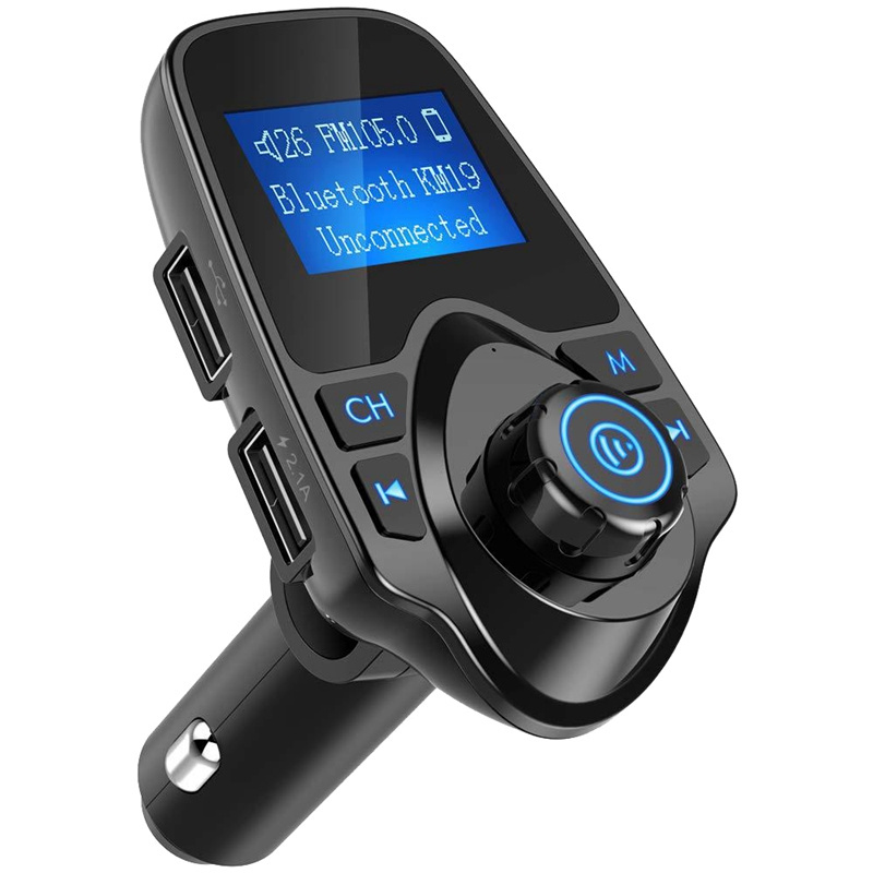 Wireless BT Car Kit Hands free  FM Transmitter LCD MP3 Player A2DP Dual USB Charger Car Accessories