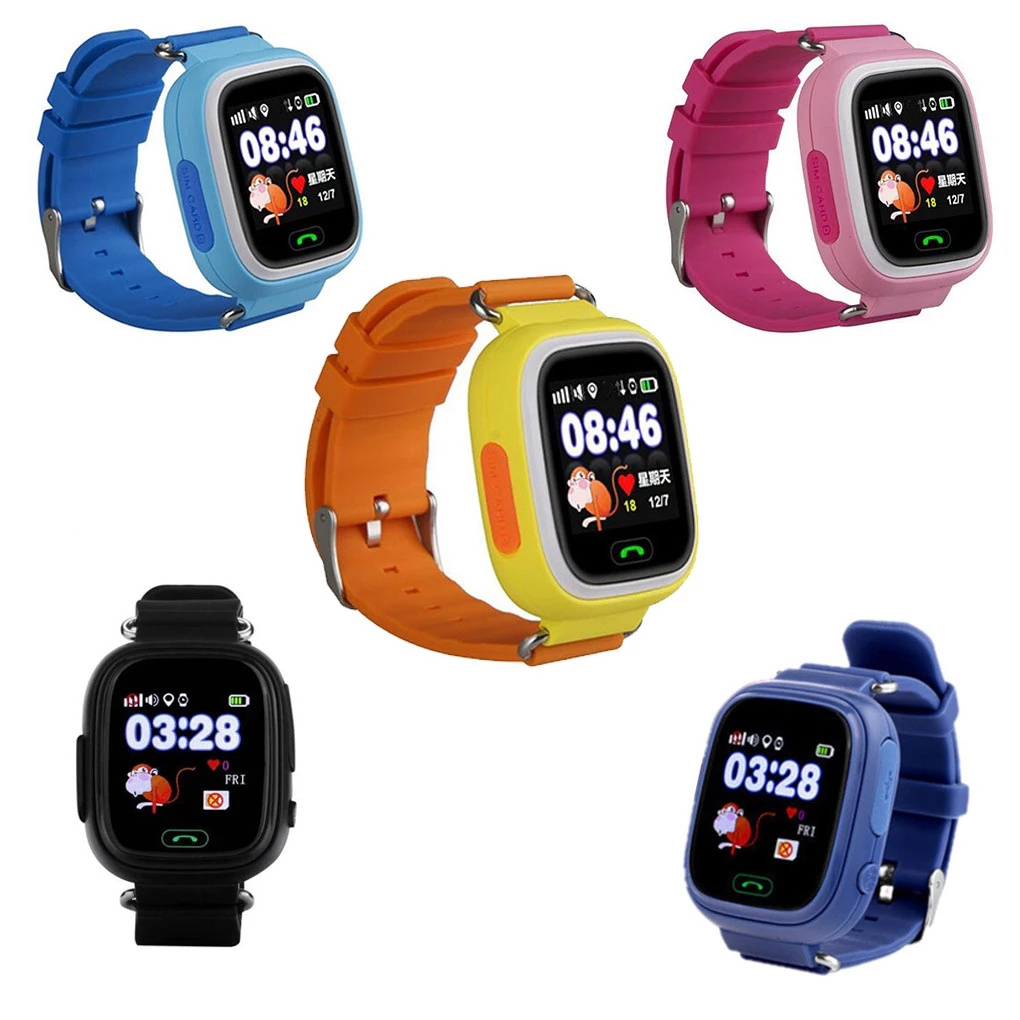 Q90 Touch Screen WIFI GPS Positioning Smart Watch Children SOS Call Location Finder Device Tracker Kid Safe Anti Lost Monitor