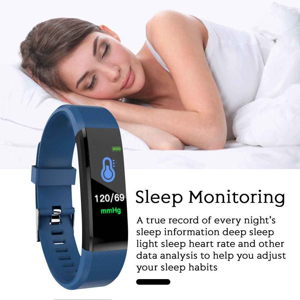 2022 115 Plus Smart Band  Heart Rate Monitor Blood Pressure Monitor Smart Fitness Tracker 115 plus PK 116plus Smart  Watch