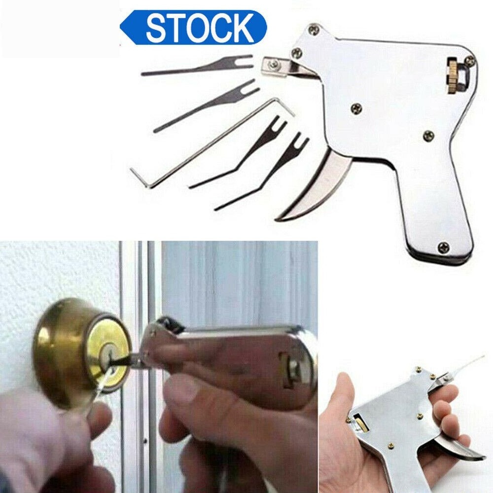 2021 Lock Dismounting Pin Flip Key Vice Remover Lock Pick Gun Kit Manual Practice Tool Key Remove Break Auto Extractor Set Pi