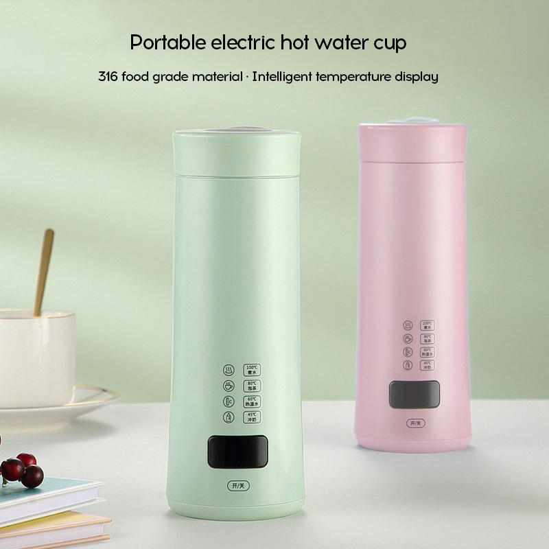 450ml Portable Electric Kettles With Smart Temperature Control Cup Make Tea Coffee Travel Boil Water Kettle for travel