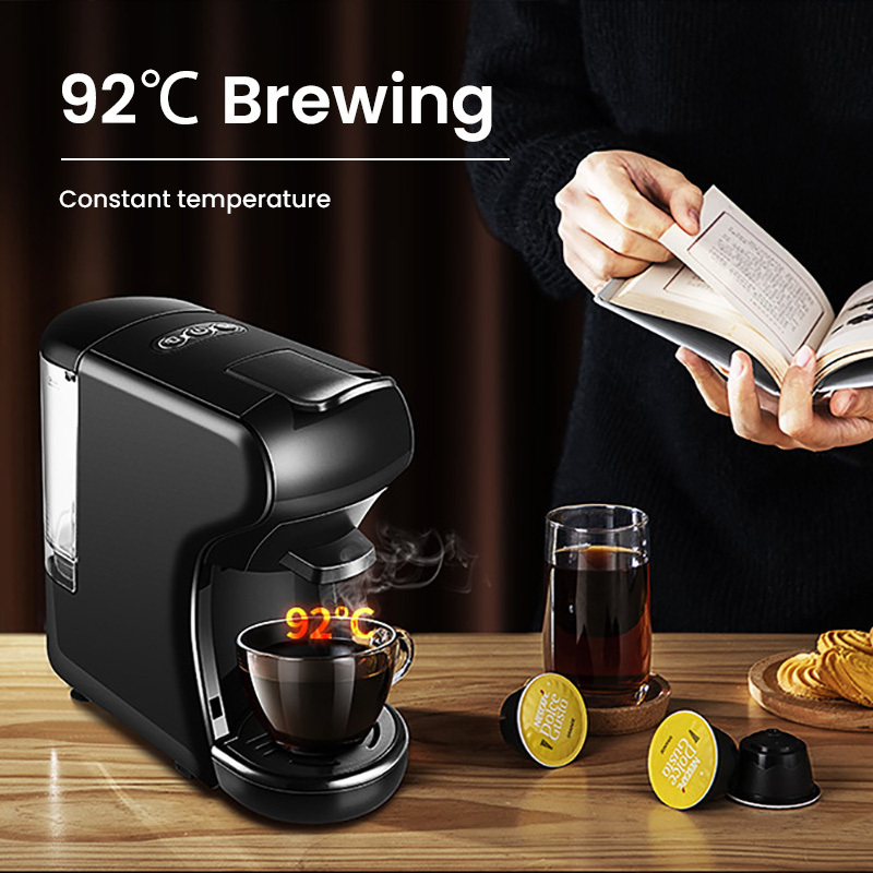 High Quality 3 In 1 Coffee Maker Machine Automatic Capsule Coffee 19bar Espresso Cafetera Brewing For Office Home Use