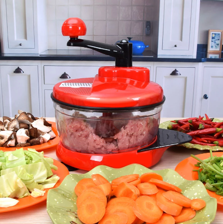 Multi-function Manual Food Processor Swift Food Vegetable Chopper With Stainless Steel Blades