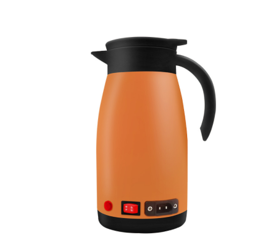 12v 24v  Car Kettle 680ml Electric Car Kettle Travel Heater  Stainless Steel Water Bottle For Car