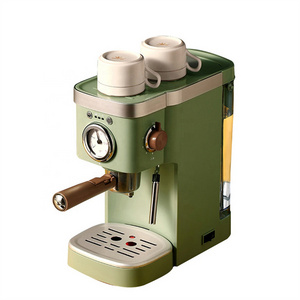 Italian Semi-automatic Capsule Coffee Machine Household Retro Fancy Milk Coffee Espresso Powder Machine