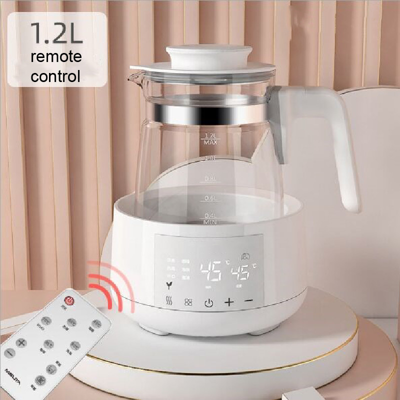 In Stock LCD Multi-Function Digital Constant Temperature Baby Milk Warmer With Remote Controller Electric Glass Kettle