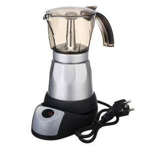 Stainless Steel Coffee Maker Pot Percolators Electric Moka Pot Kettle Coffee Brewer Portable Office Coffee Maker