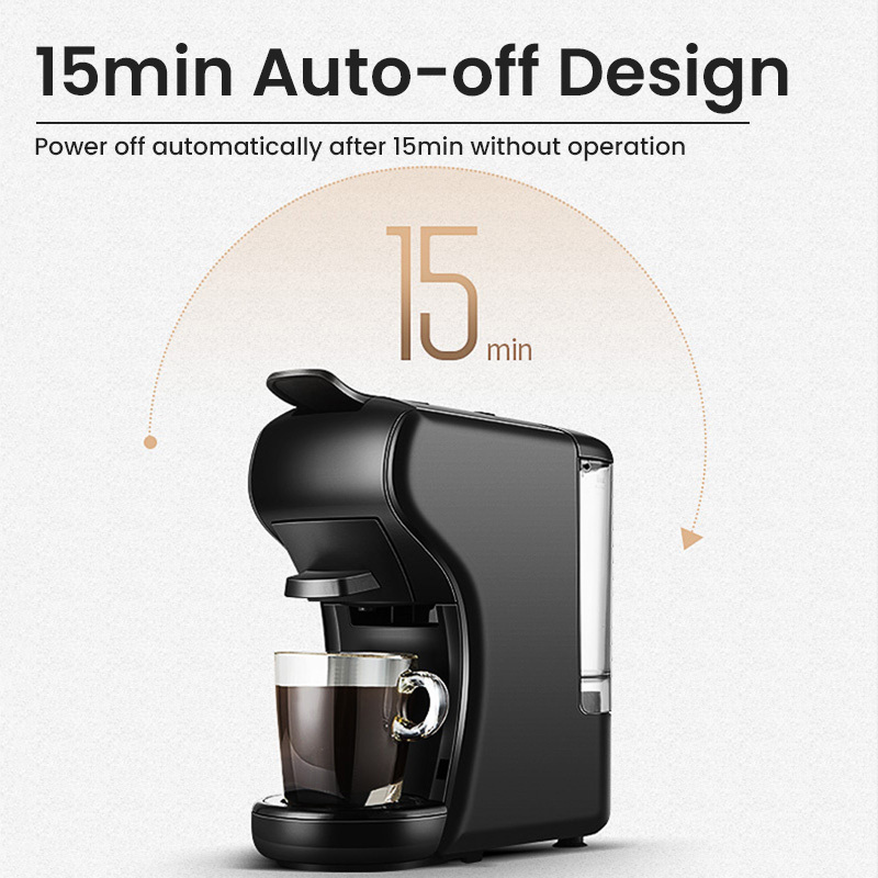 High Quality 3 In 1 Coffee Maker Machine Automatic Capsule Coffee 19bar Espresso Cafetera Brewing For Office Home Use