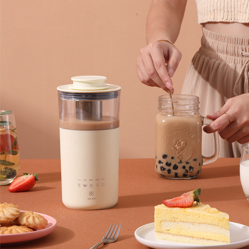 5 In 1 Electric Coffee Maker Multifunction Portable Milk Tea Machine Milk Frother Automatic Tea Maker Milk Tea Coffee