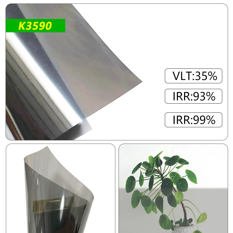 Hot Sales Nano Ceramic Window Tint Film 1.52*30m Ultra Clear Glue 99%UVR 92%IRR Privacy 35%VLT Ceramic Tint Car Window