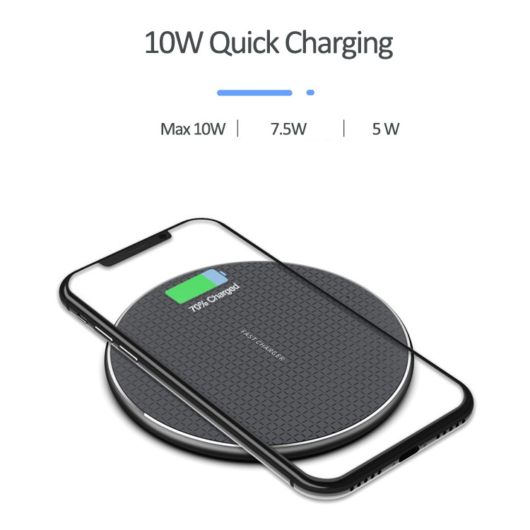 best seller dropshipping products  portable 10w fast long distance qi universal wireless charger pad mobile phones charger