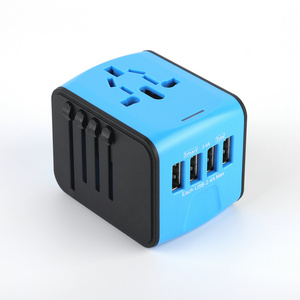 International Universal Traveller Wall Chargers UK EU US AU Plug 4 USB Travel Charger Adapter