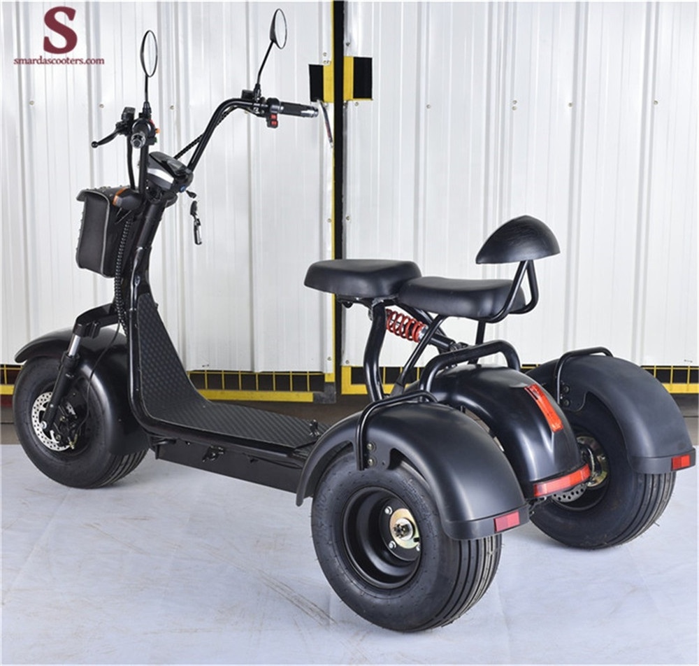 2022 moped  electric scooter 1000w 2000w best quality  3 wheels citycoco with  fat tire