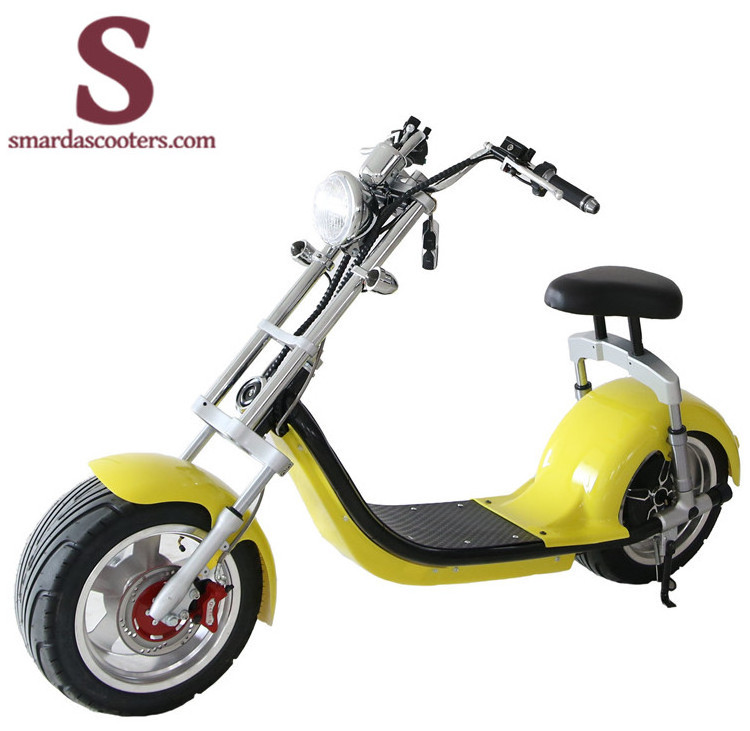 with best quality and low price Carbon fiber electric scooter with roof citycoco electric scooter 1000w cheap in china