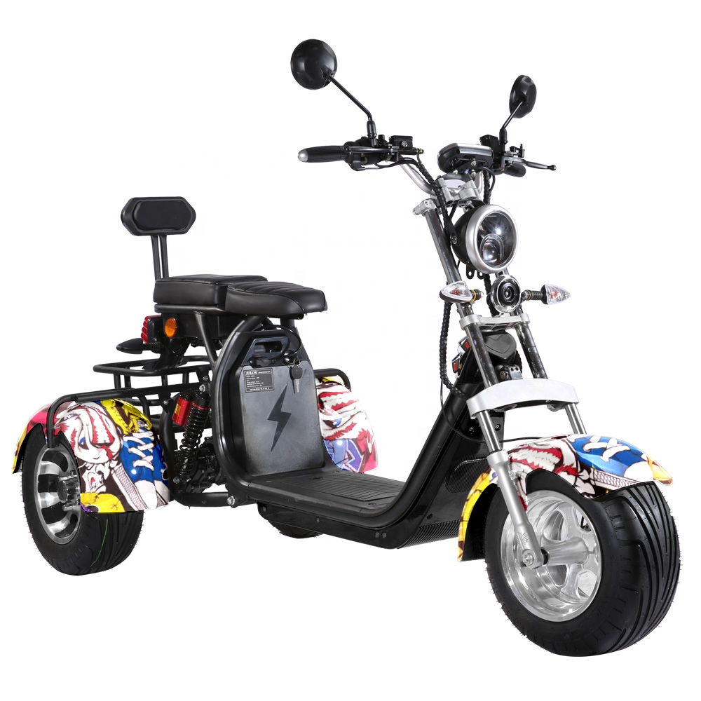 three wheels electric mobility scooter 3200w 5000w in india self-balancing electric scooters citycoco 60v30ah