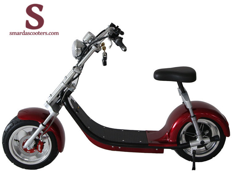 with best quality and low price Carbon fiber electric scooter with roof citycoco electric scooter 1000w cheap in china