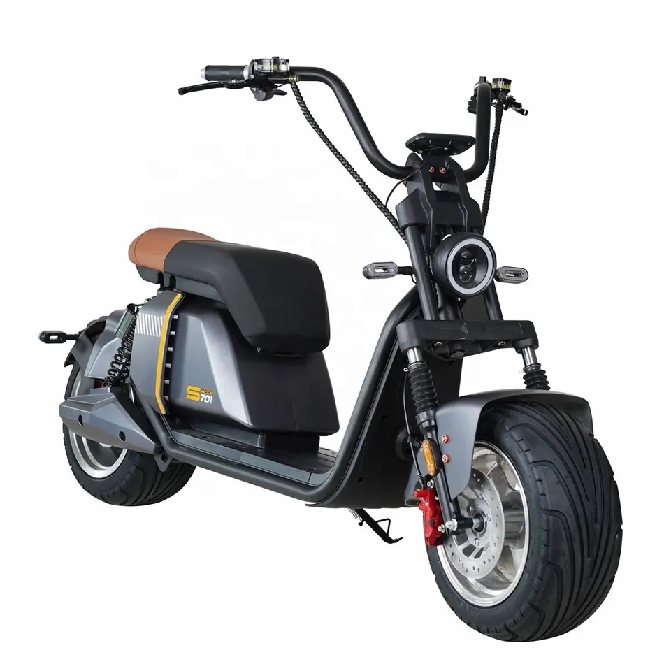 New Design Hulk Sidecar Electric Tricycle Three Wheels Scooter With Tail Box 1500W