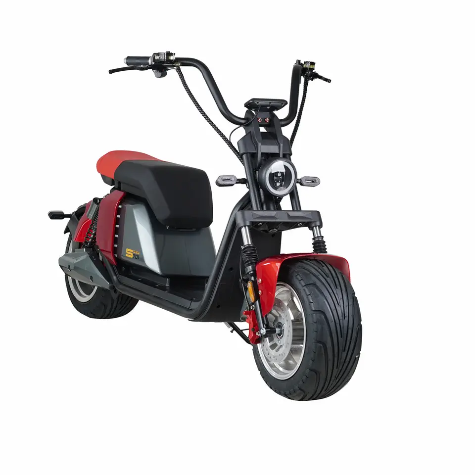 New Design Hulk Sidecar Electric Tricycle Three Wheels Scooter With Tail Box 1500W