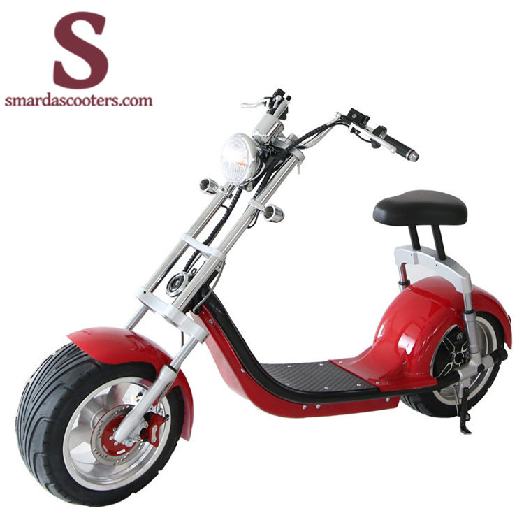 with best quality and low price Carbon fiber electric scooter with roof citycoco electric scooter 1000w cheap in china