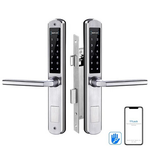 Waterproof Double Side Fingerprint  Door Lock Smart Lock TTlock Sliding Glass Door Gate Door Lock