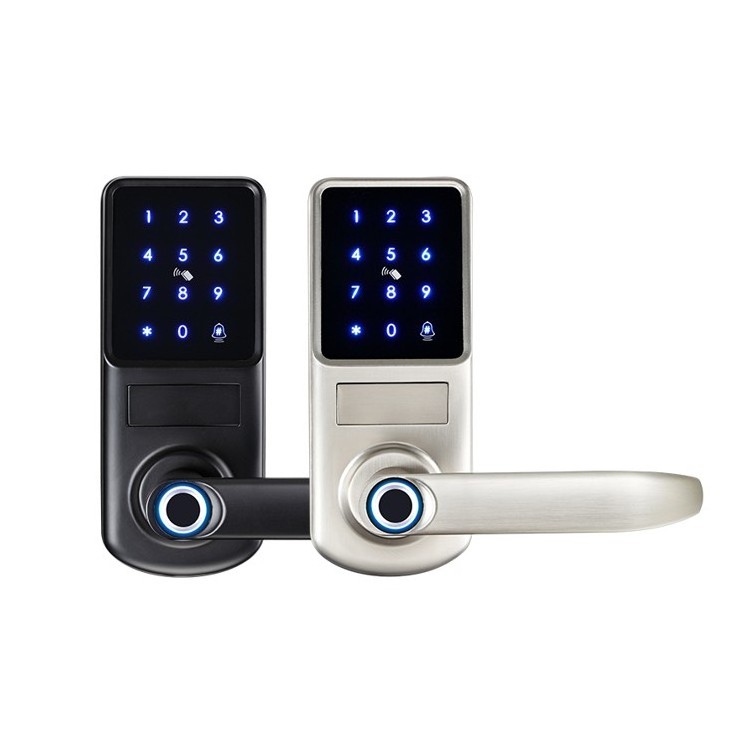 Smartek Apartment tuya or ttlock fingerprint wifi app biometric digital home high security waterproof smart door lock