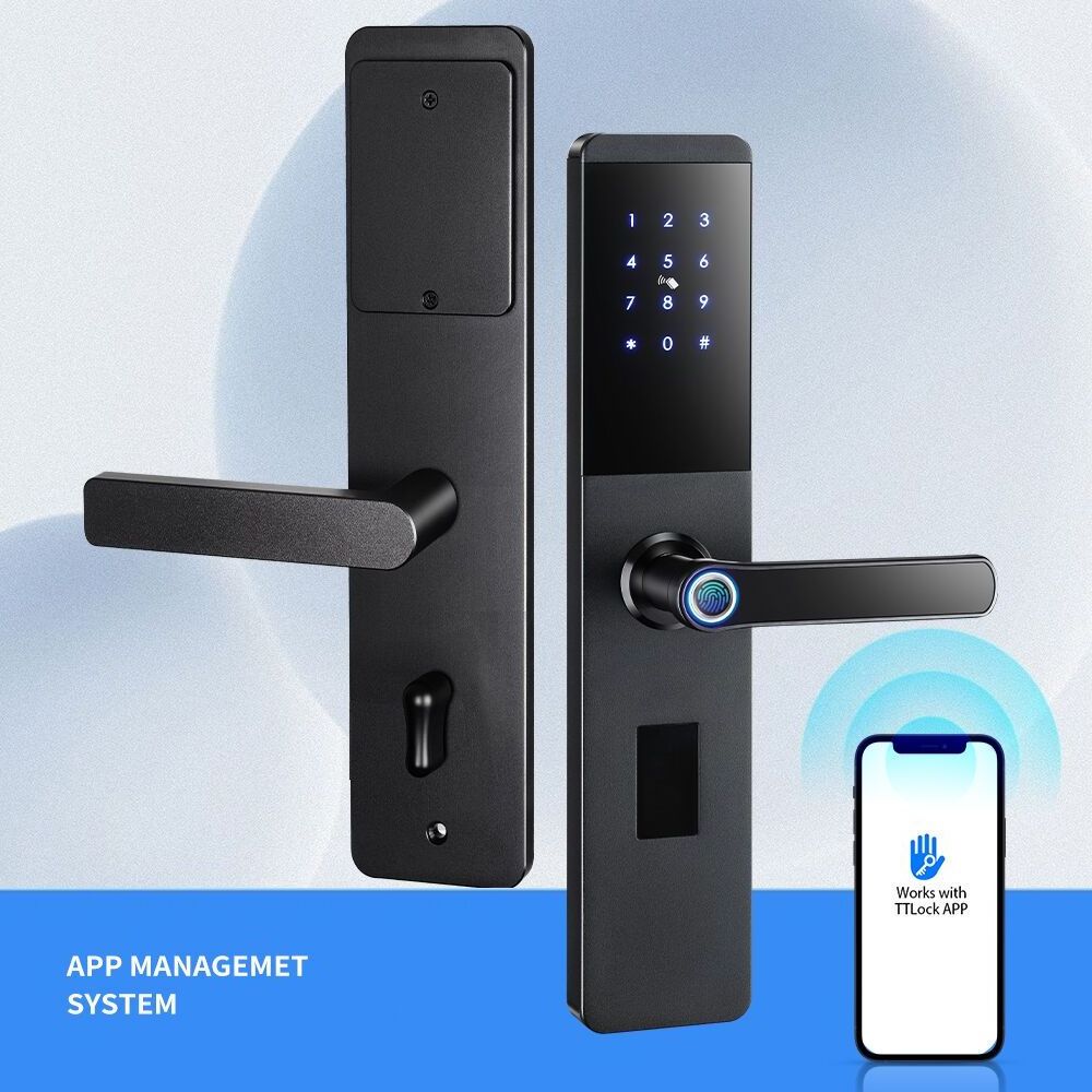 Strongest mortise 6068 pure brass cylinder gateway G3 fingerprint passcode ttlock digital door lock