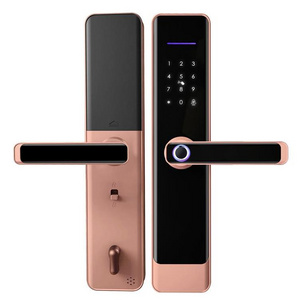 6068 stainless steel mortise home entry gate fingerprint ttlock smart electric lock app door lock