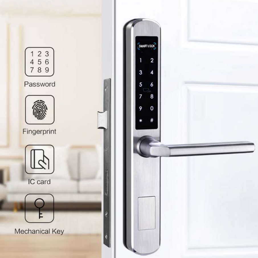 Waterproof IP64 intertek certified passcode card app home gate keyless digital security outdoor safe tuya zigbee door lock