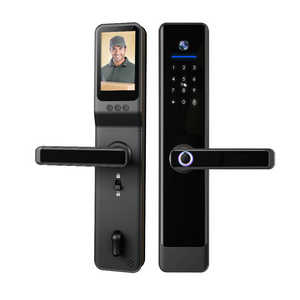 Smartek E908FP Camera 6068 6085 Keyless Entry Fingerprint Code RFID Card Key Lock App Digital Tuya Intercom Video Smart Lock