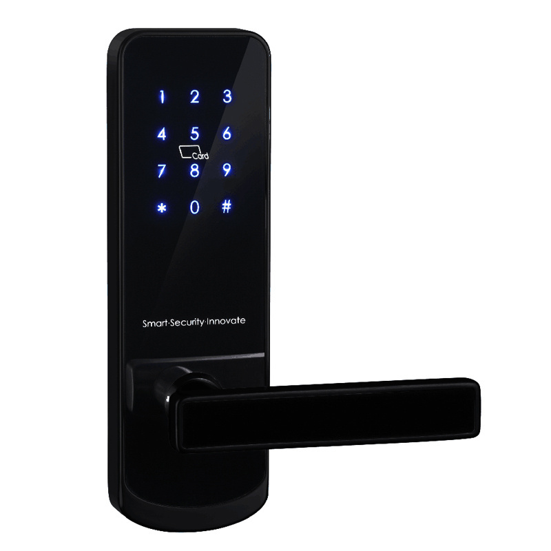 Smartek keyless entry door handle lock password login wifi electronic digital ttlock smart door lock