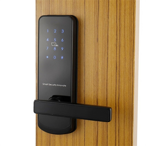 Smartek keyless entry door handle lock password login wifi electronic digital ttlock smart door lock