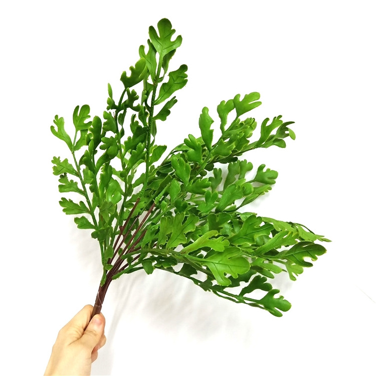 Cheap ornamental artificial bush plant plastic Small grass artificial for indoor decoration