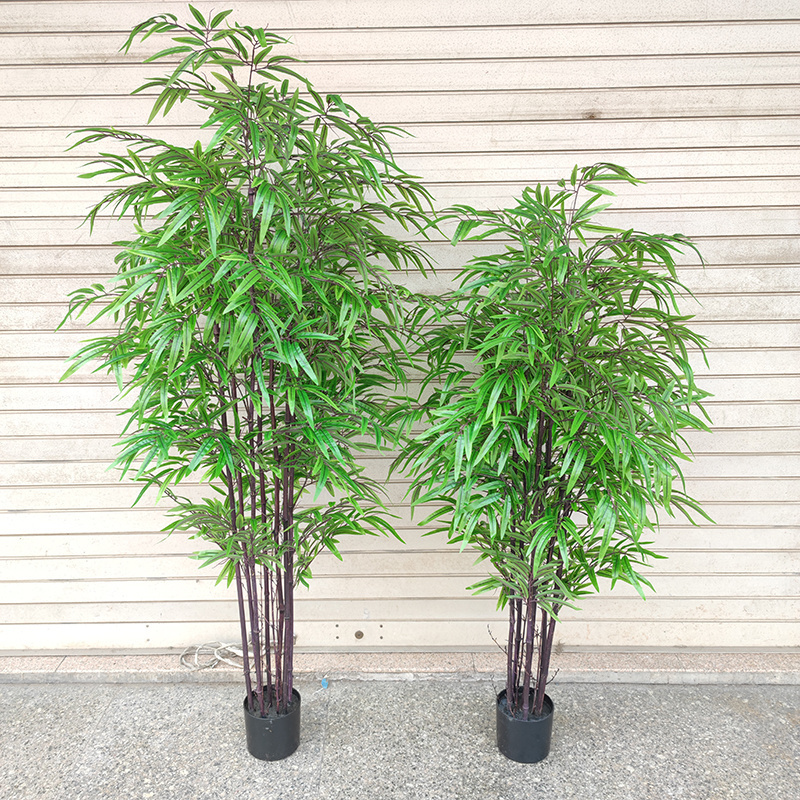 Realistic Home Decor Artificial Plants High Quality Fake Bonsai Plants Indoor Artificial Bamboo Tree