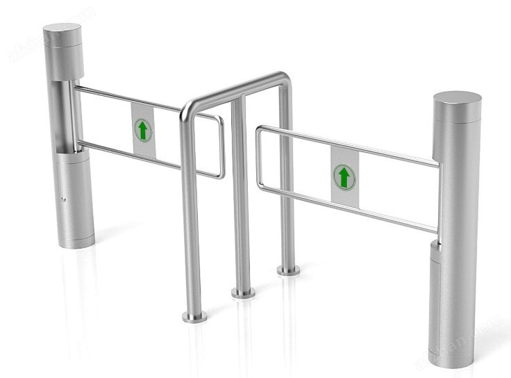 Stainless Steel 316 Entrance control Single Pole Security Gate Supermarket Swing Barrier Gate