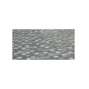 Paving stone mesh paver G654 basalt surface burning residue machine cutting outdoor natural cobble stone walkway pavers