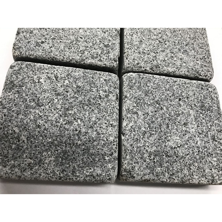 outdoor pavers stone driveway stone g654 granite Tumbled stone paving paver Grey granite