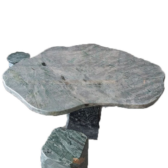 Stone Table Forest Green Table Garden Decoration Bench Marble Garden Bench