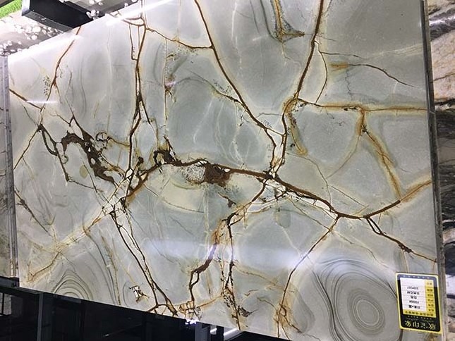 Luxury onyx Natural marble stone  slab Royal jade marble slabs 3330 x 2070 x 20 MM