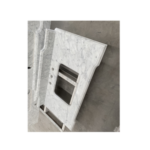 carrara white marble 940-1854x559mm natural stone slab Euro style rectangle bowl carrara marble vanity dupont edge