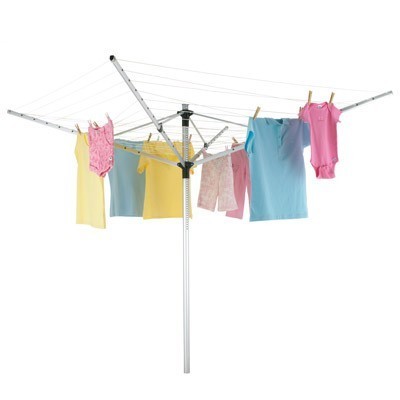 4 arms 50m outdoor aluminum rotary washing line